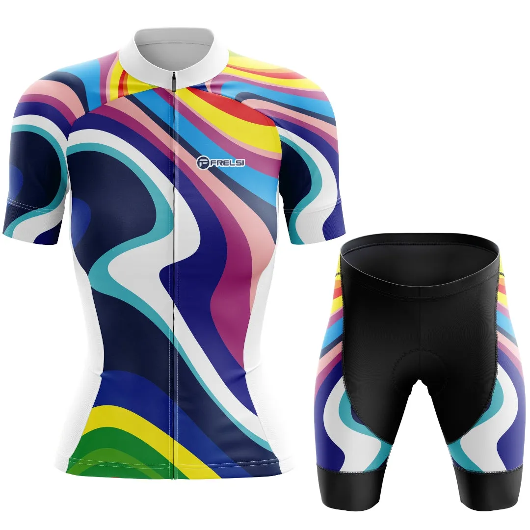 Rainbow Sprinter | Women's Short Sleeve Cycling Set