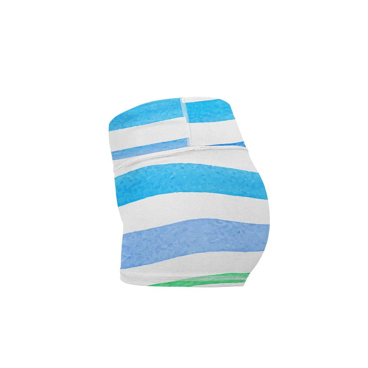 Rainbow Stripes Yoga Shorts