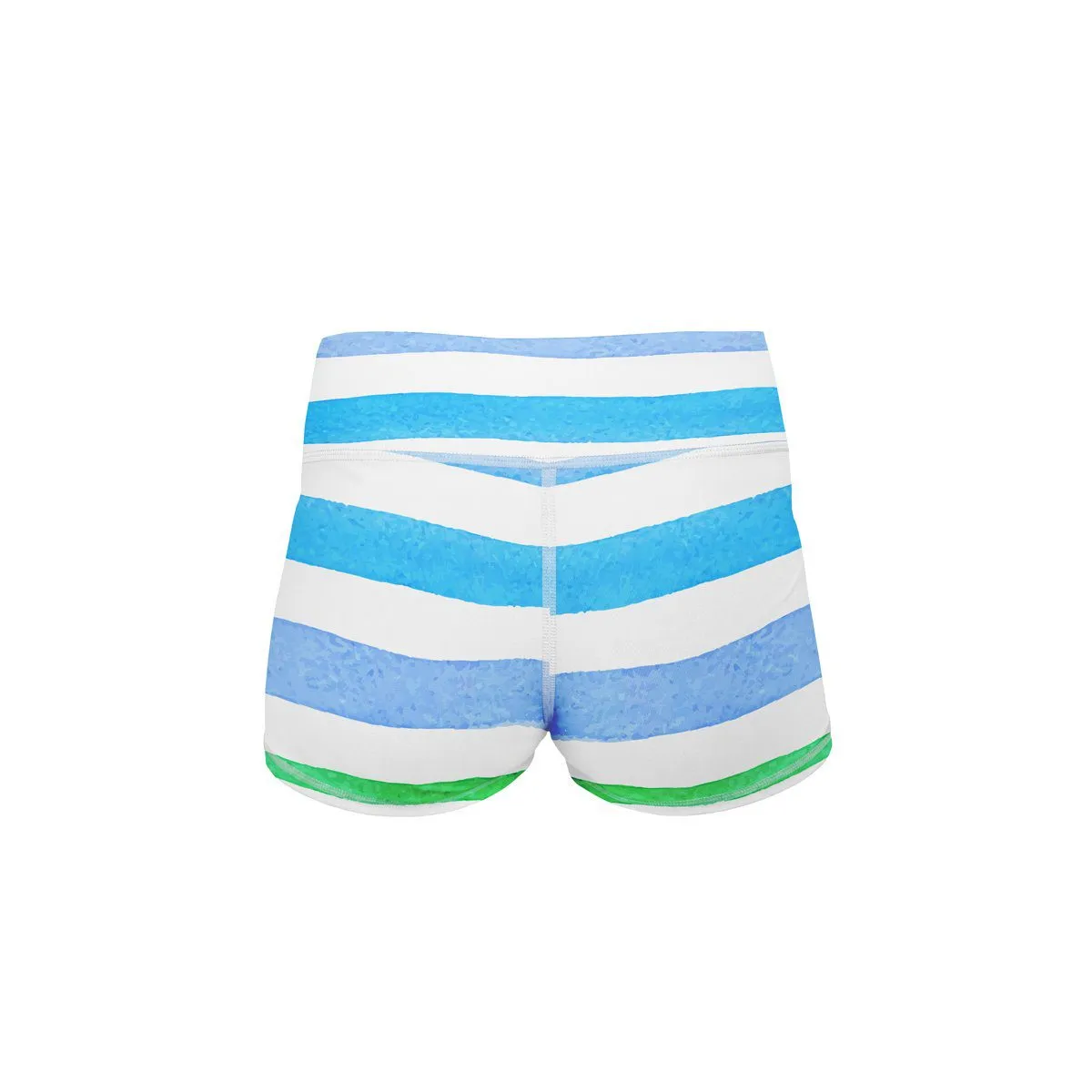 Rainbow Stripes Yoga Shorts