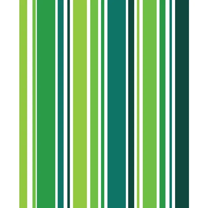 Rainforest Green Striped Printed Backdrop