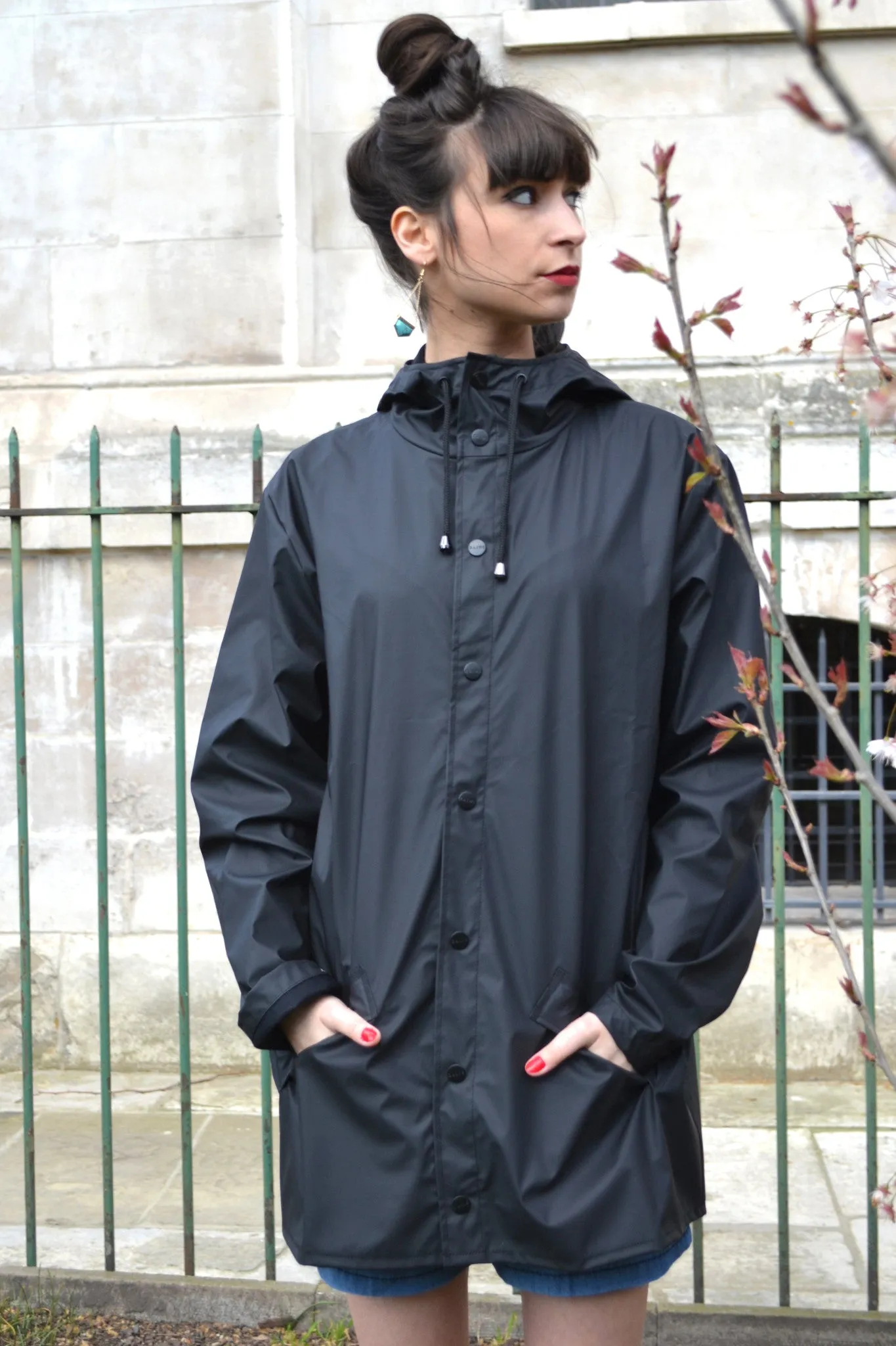 Rains Black Jacket