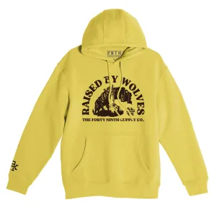 Raised By Wolves Vintage Gold Hoodie