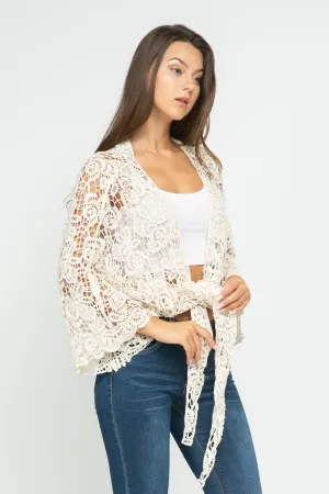 RAJ TALITA FLORAL WRAP KIMONO