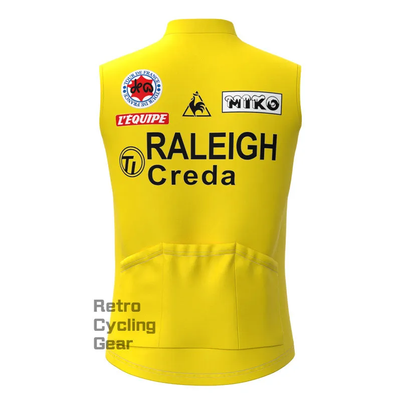 RALEIGH Yellow Retro Cycling Vest