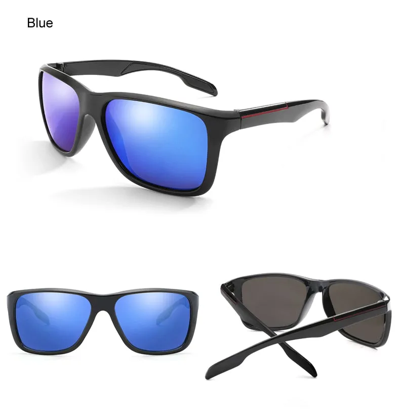 Ralferty Hd Polarized Sunglasses Men Driver Glasses Blue Mirror Square Uv400 K1037