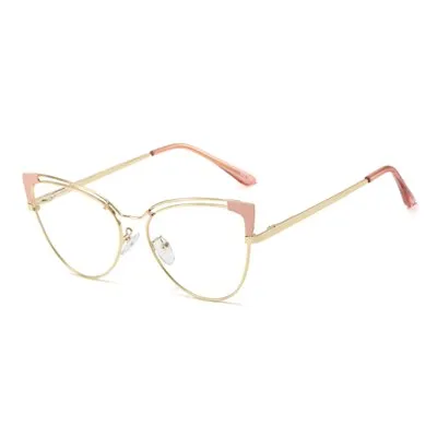 Ralferty  Women's Full Rim Square Cat Eye Eyeglass Alloy Eyeglasses F95636