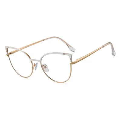 Ralferty Women's Full Rim Square Cat Eye Tr 90 Acetate Alloy Eyeglasses F95993