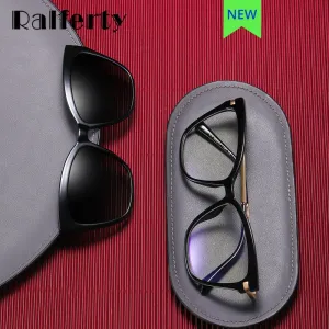 Ralferty Women's Sunglasses Magnet Clips On Glasses Anti Blue Light F95337