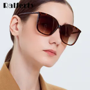 Ralferty Women's Sunglasses Square Cat Eye Oversize W95076