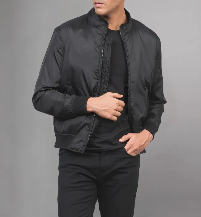 Ramon Black Bomber Jacket