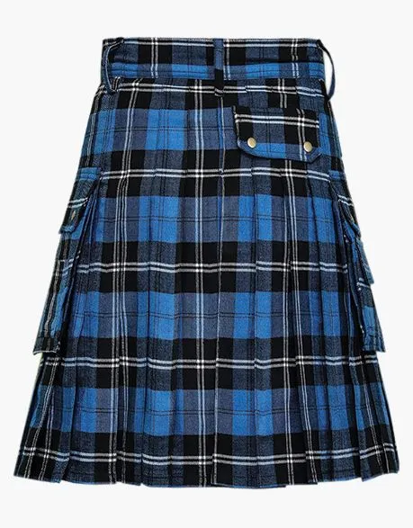 RAMSAY BLUE TARTAN UTILITY KILT