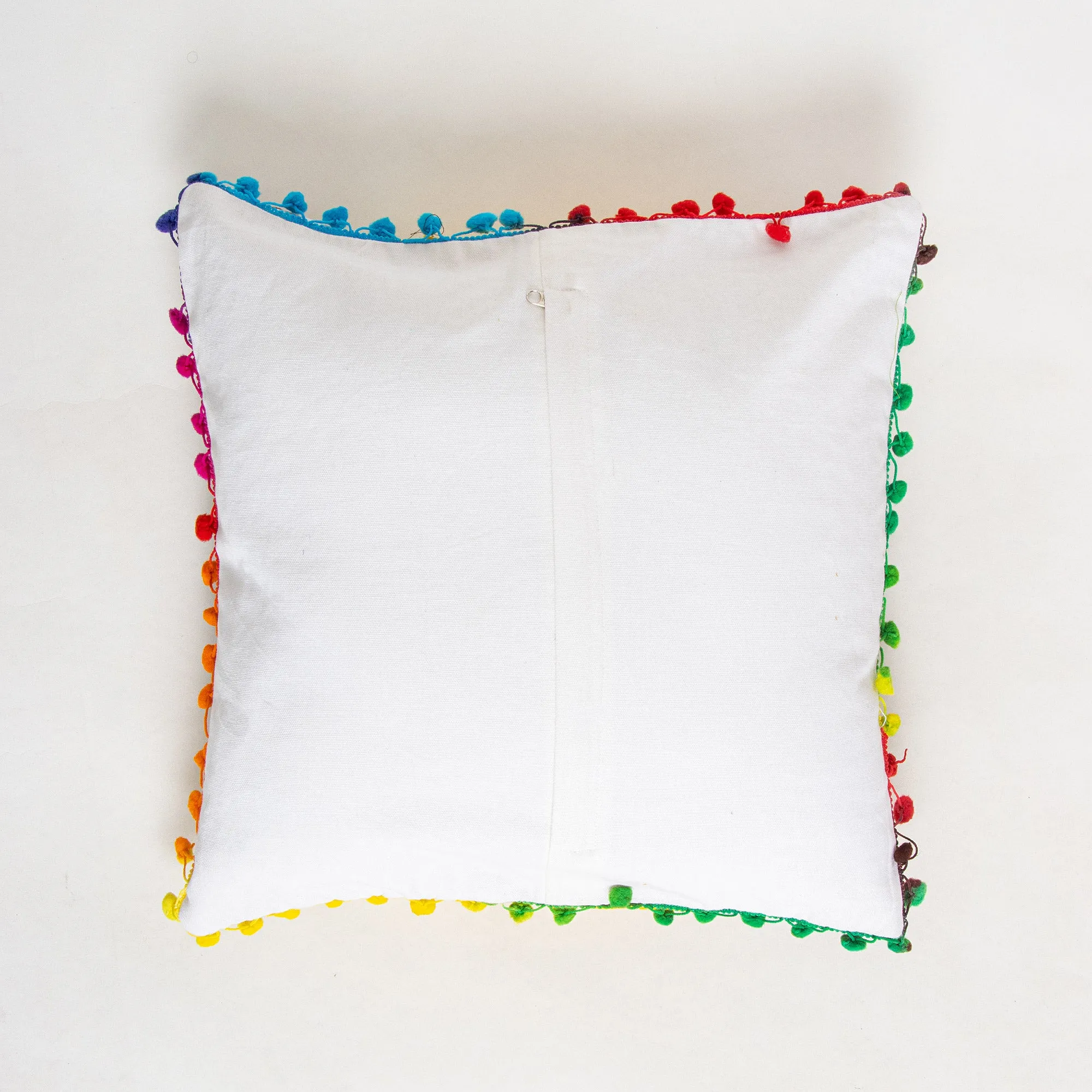 Rangoli Cotton Hand Work Embroidered Cushion Cover