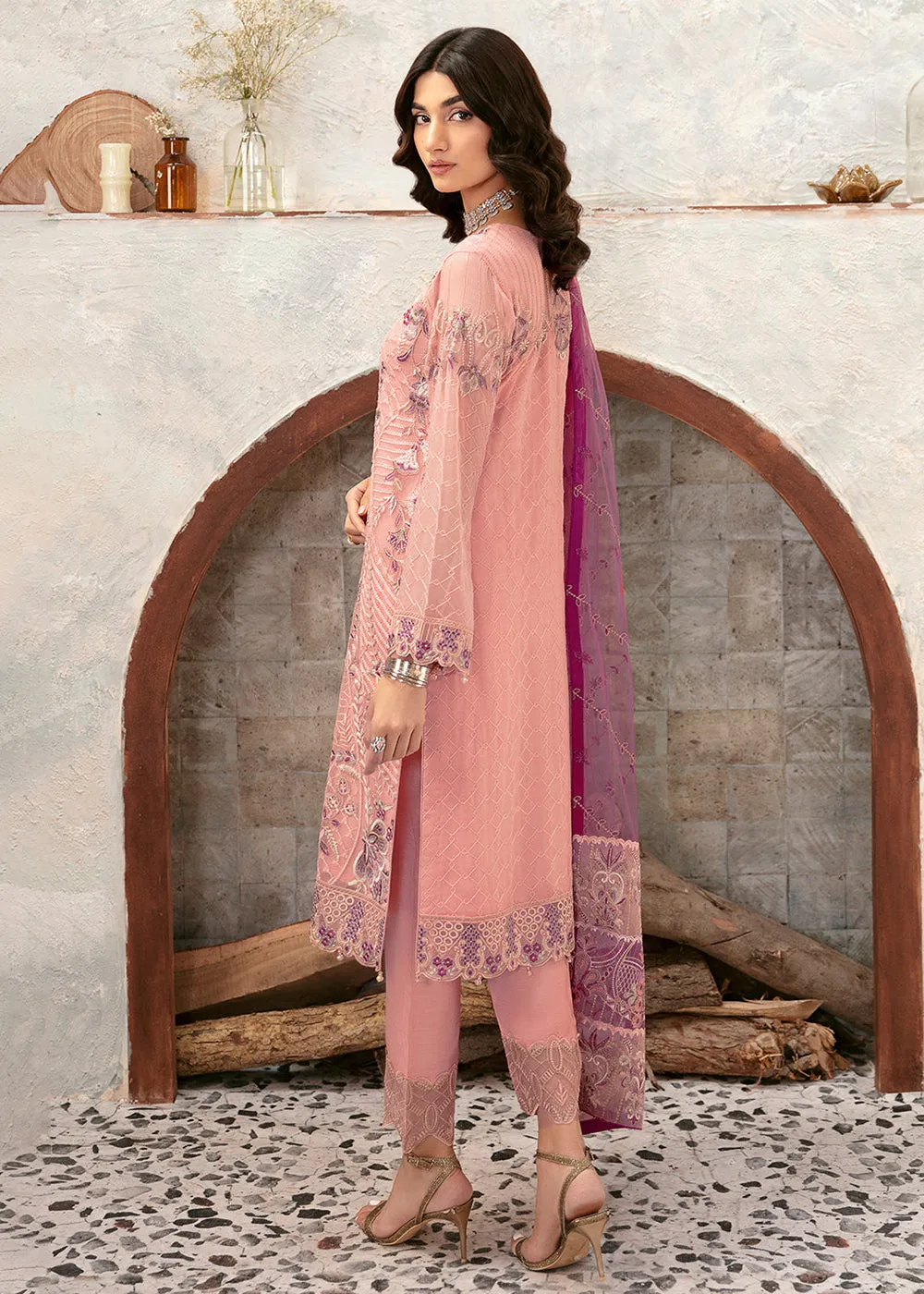 Rangoon Chiffon Collection 24 by Ramsha | D-1201