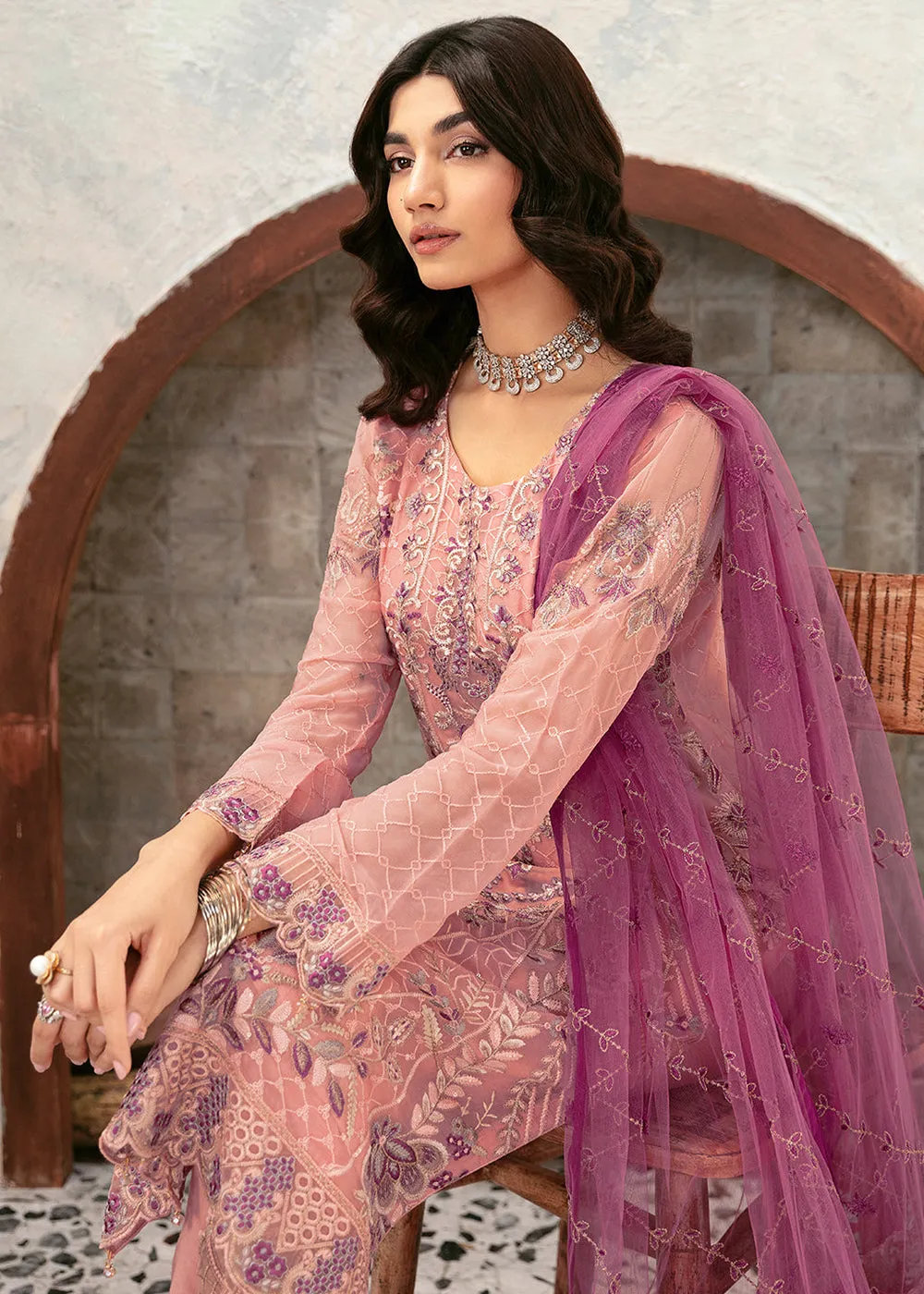 Rangoon Chiffon Collection 24 by Ramsha | D-1201