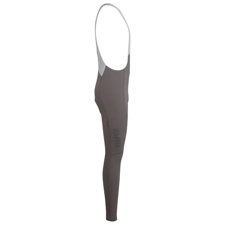 RAPHA Pro Team Winter Bib Tights with Pad II - KSC Mushroom/Silver