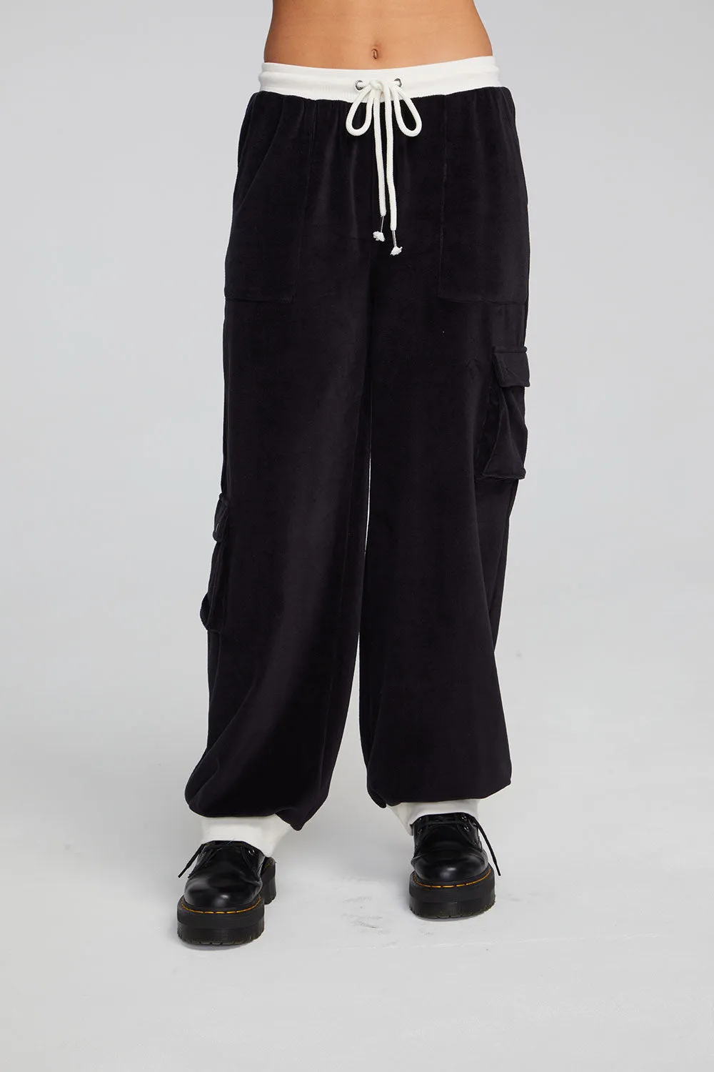 Raquel Shadow Black Joggers