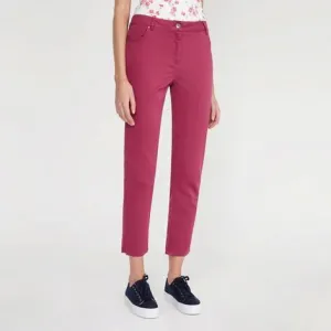 Raspberry Stretch Cotton Jeans