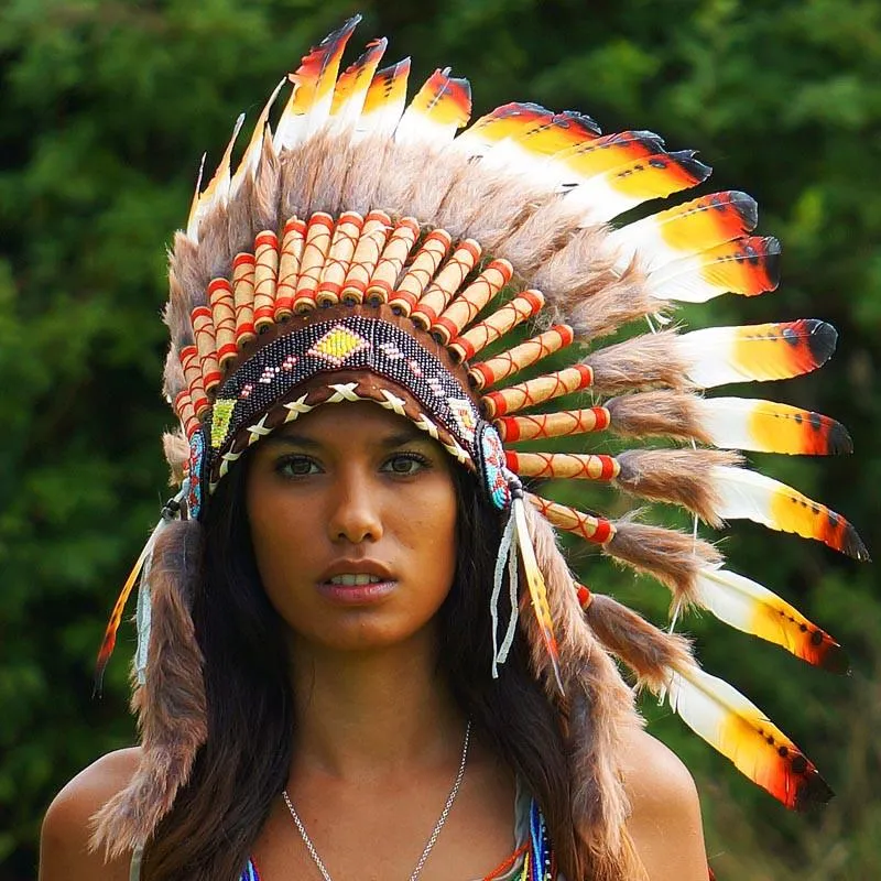 Rasta Style Chief Headdress - 65cm