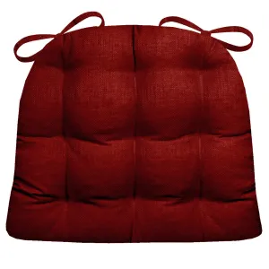 Rave Red Indoor / Outdoor Dining Chair Pads & Patio Chair Cushions