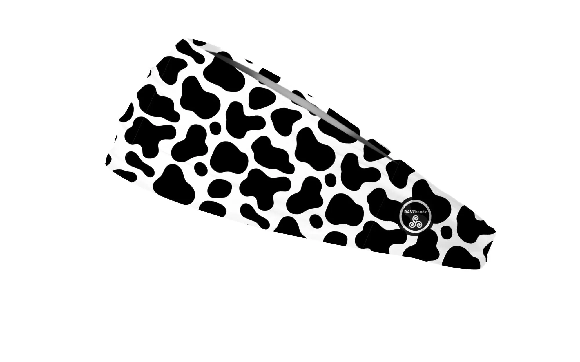 RAVEbandz The Pro - Wide Stretch Headband (Cows)