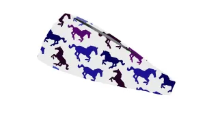 RAVEbandz The Pro - Wide Stretch Headband (Wild Horses)