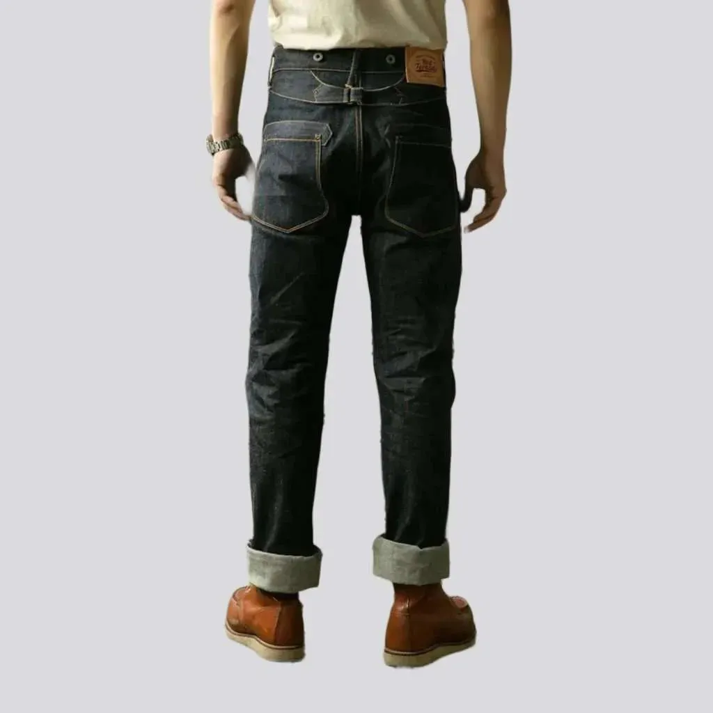 Raw heavyweight men's selvedge jeans