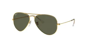 Ray-Ban Aviator Classic Polarized Sunglasses - Arista/Green