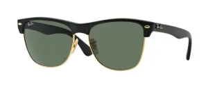 Ray-Ban Clubmaster Oversized Collection Non-Polarized Sunglasses - Black on Arista/Green