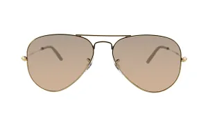 Ray Ban Gold Sunglasses with Pink Gradient Lenses-RB_3025_001/3E_55mm