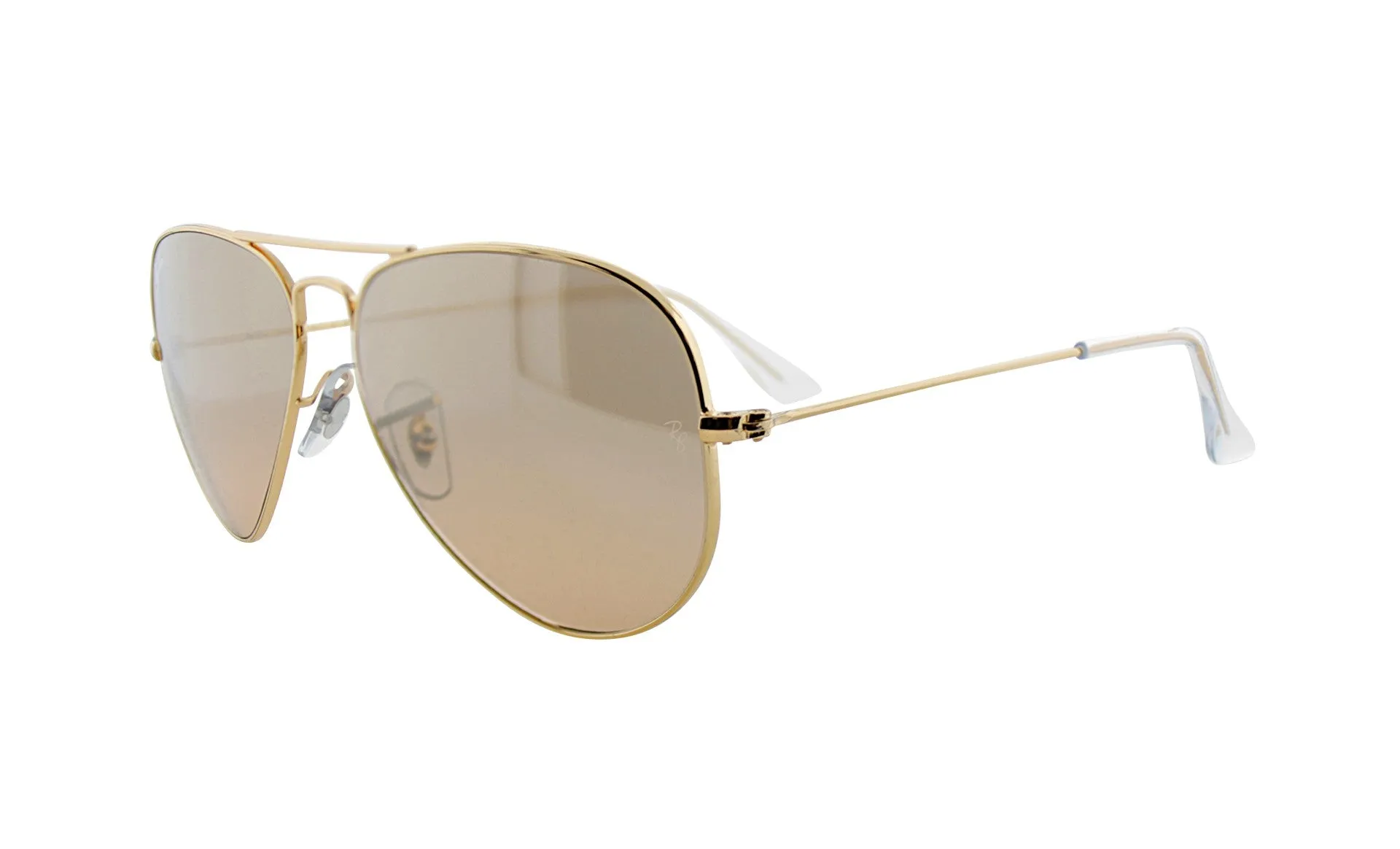 Ray Ban Gold Sunglasses with Pink Gradient Lenses-RB_3025_001/3E_55mm