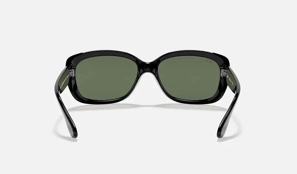 RAY-BAN Jackie Ohh Sunglasses - Black - Crystal Green Lens