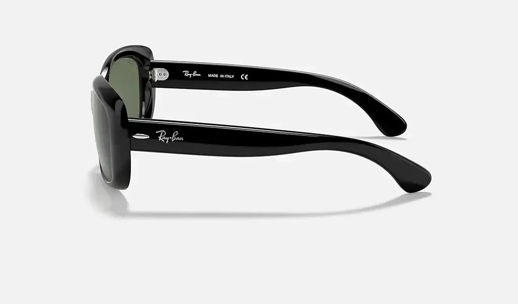 RAY-BAN Jackie Ohh Sunglasses - Black - Crystal Green Lens