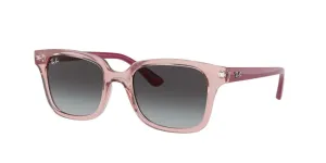 Ray-Ban Junior RB9071S Non-Polarized Sunglasses - Transparent Pink/Gray Gradient