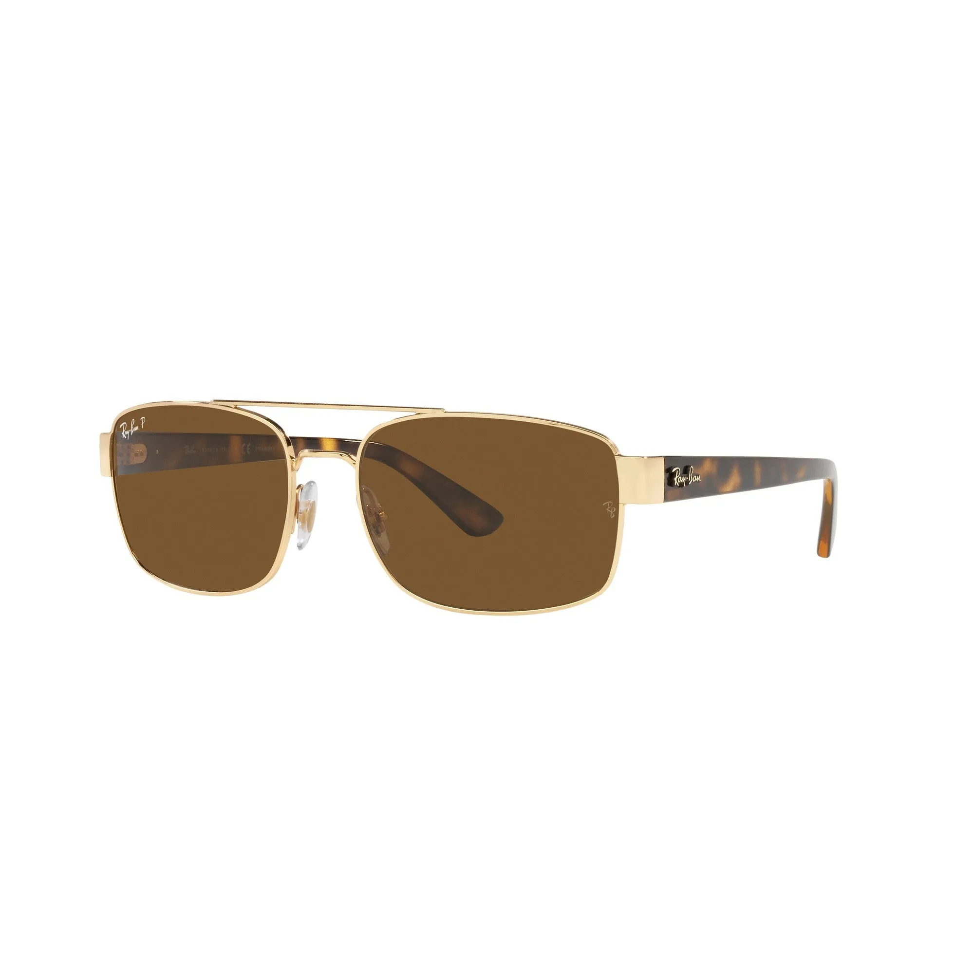 Ray Ban Polished Gold Sunglasses with Grey Classic Lenses-RB_3687_001/57_58mm