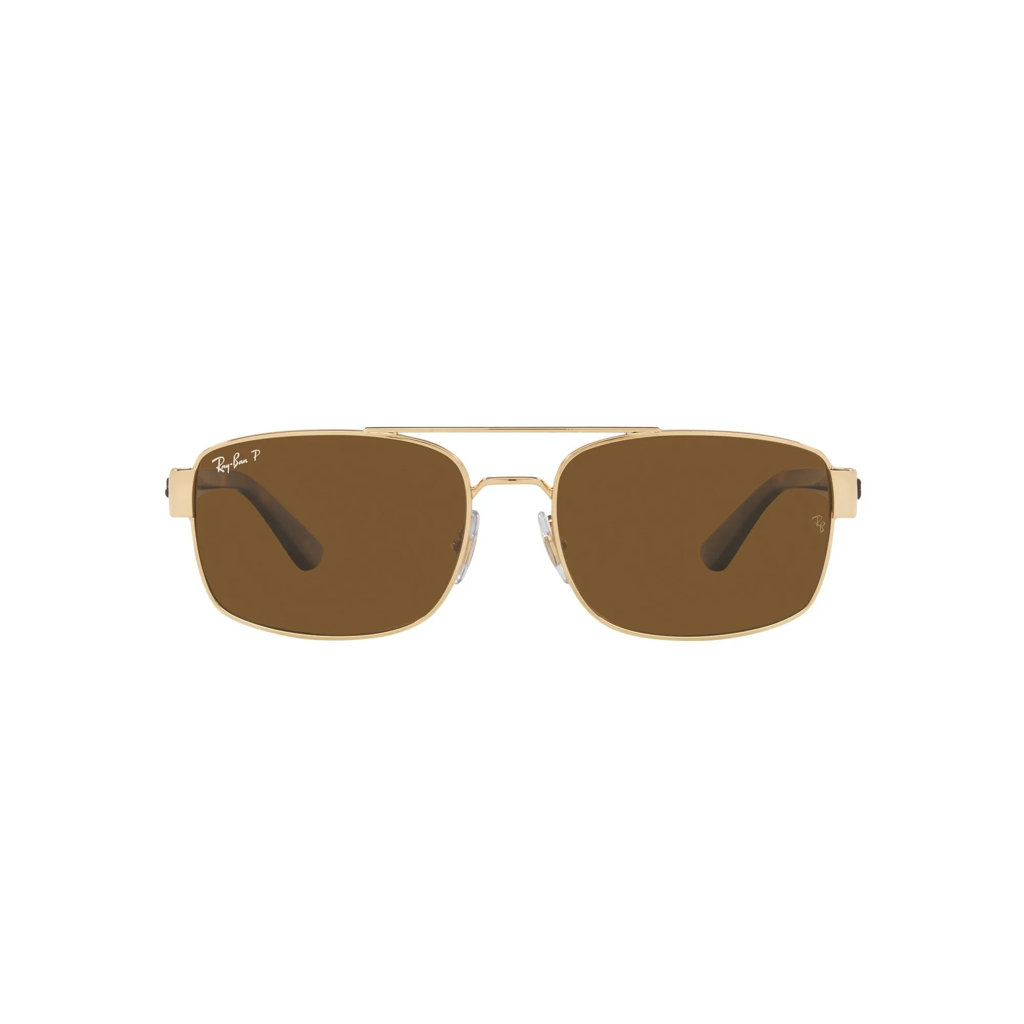 Ray Ban Polished Gold Sunglasses with Grey Classic Lenses-RB_3687_001/57_58mm