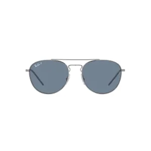 Ray Ban Polished Gunmetal Sunglasses with Blue Classic Lenses-RB_3589_92492V_55mm