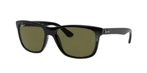 Ray-Ban RB4181 Polarized Sunglasses - Black/Green