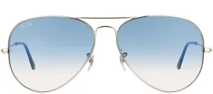 Ray Ban Silver Sunglasses with Blue Gradient Lenses-RB_3025_003/3F_55mm