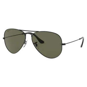 Rayban Aviator Classic - Matte Black/G-15 Green - 58Mm