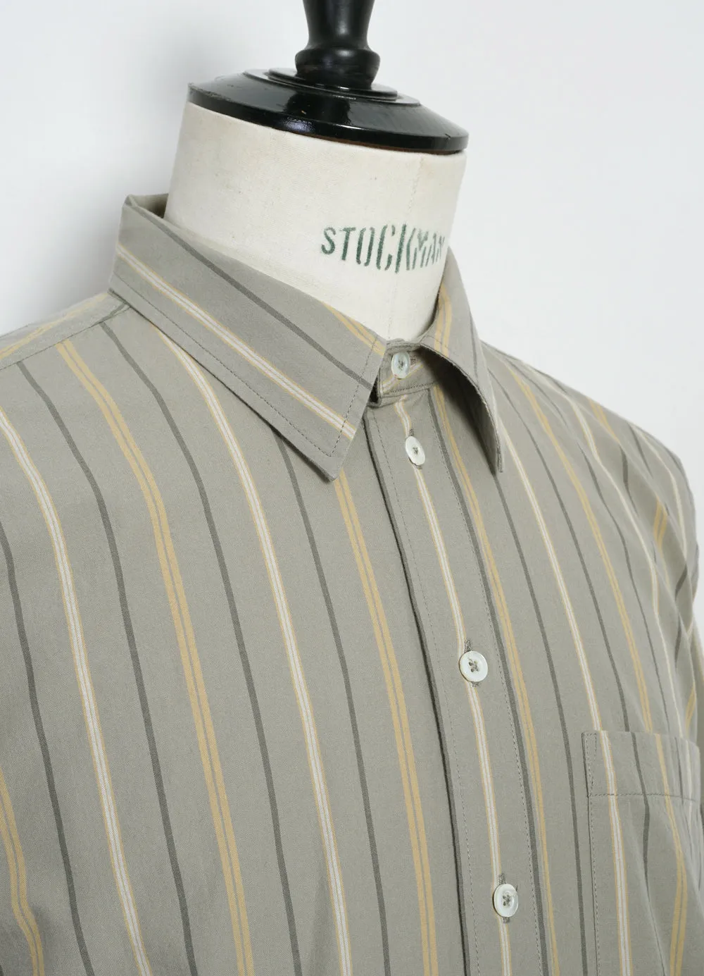 RAYMOND | Relaxed Classic Shirt | Khaki Stripes