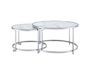 Rayne - Nesting Cocktail Tables - White