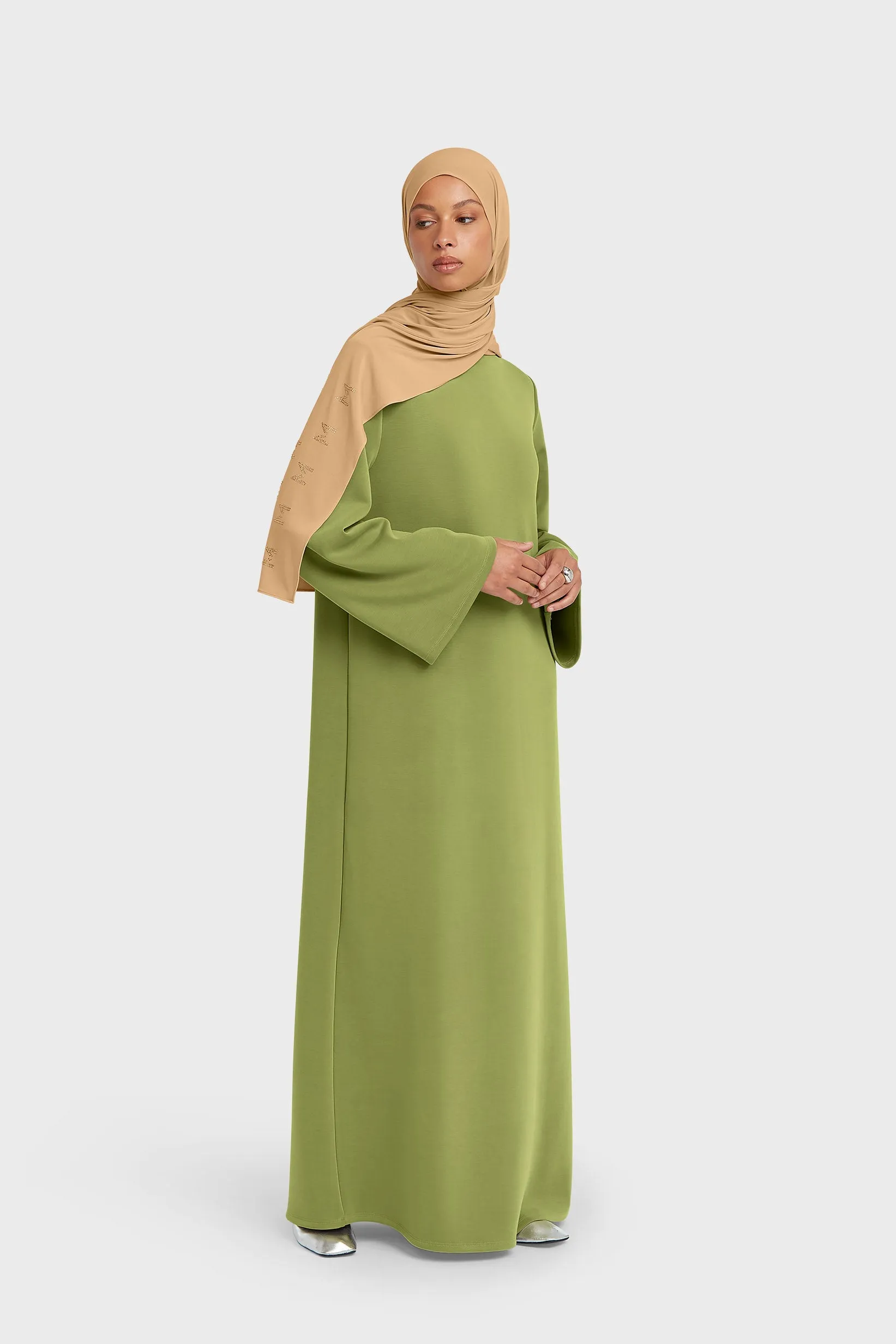 Rayon Jersey Dress | Leaf