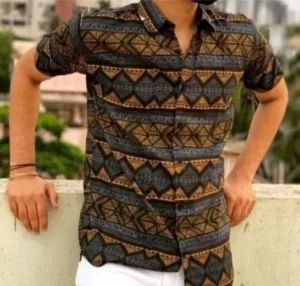 Rayon Printed Casual Shirt