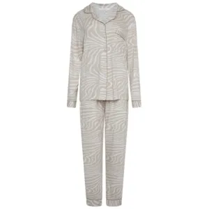 Rayon Stretch Sleep Trouser Pyjama Set- Zebra Print