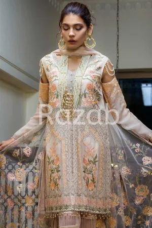 Razab Luxury Chiffon Collection 2019 – THR 1101 Golden Shine