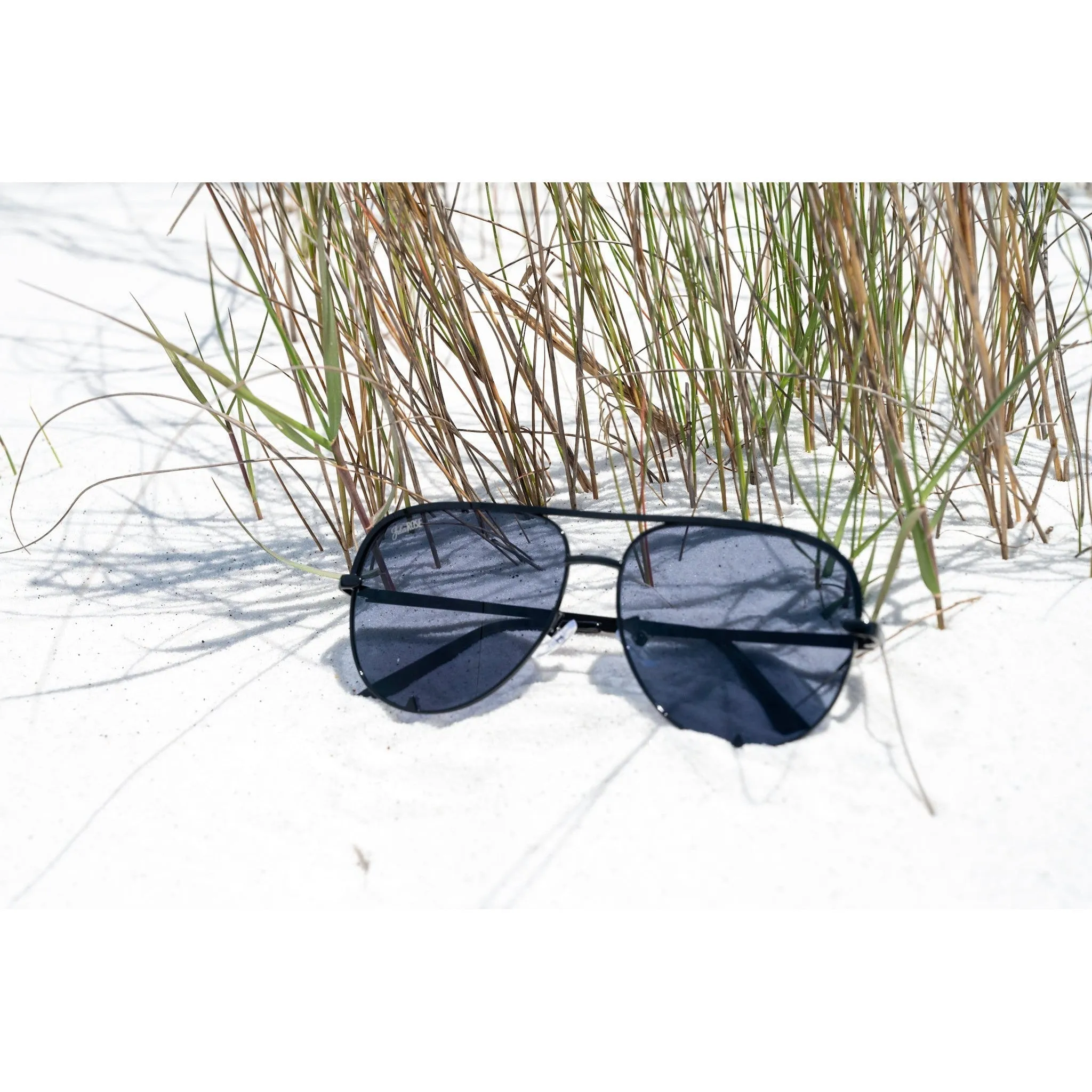 Ready to Ship | The Black/Black Kay - High Quality Unisex Aviator Sunglasses*