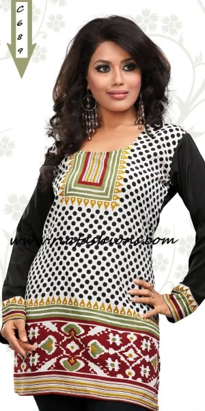 Readymade Polyester fabric Casual Wear Tunic