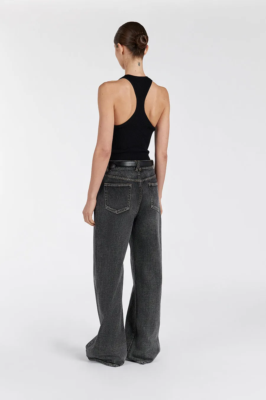 REAGAN 2.0 WASHED BLACK SLOUCHY JEAN