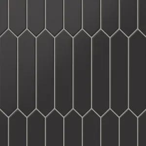 Reagan 2x10 Matte Ceramic Picket Tile in Midnight