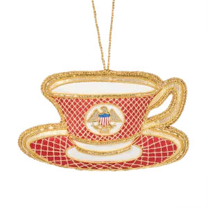 Reagan China Teacup Ornament